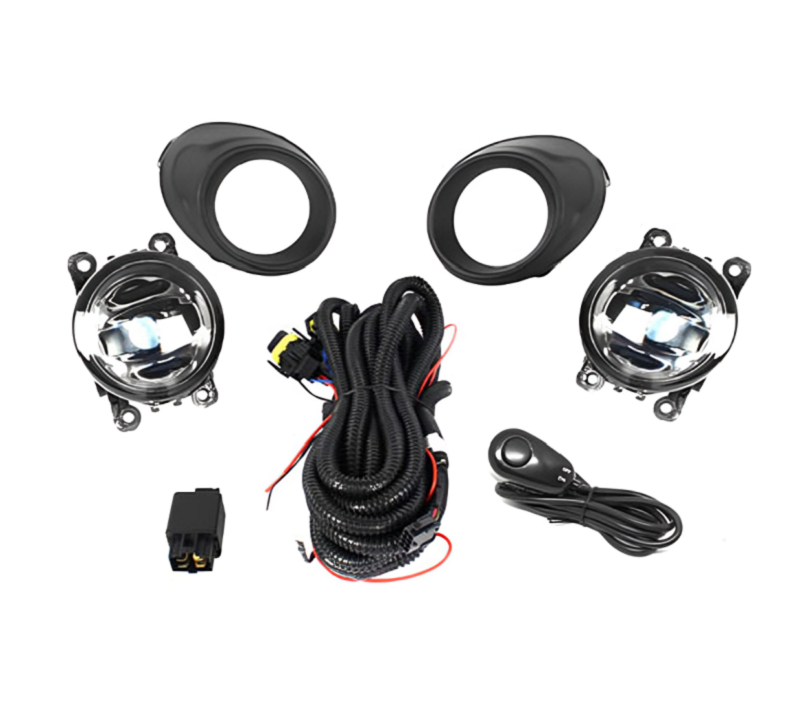 KIT FAROL AUXILIAR KA COM MOLDURA PRETA 2015 ATE 2018