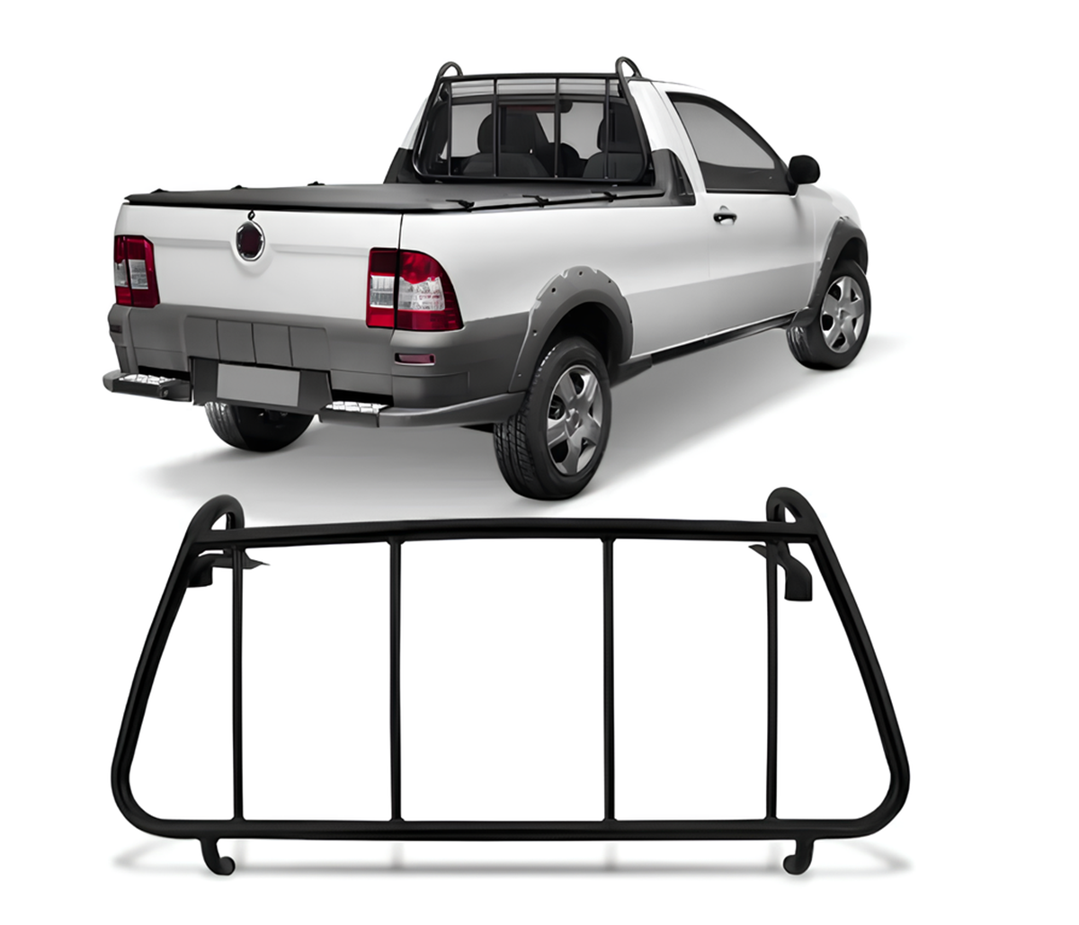 GRADE VIDRO STRADA PRETO 2002 A 2013 (B525A)