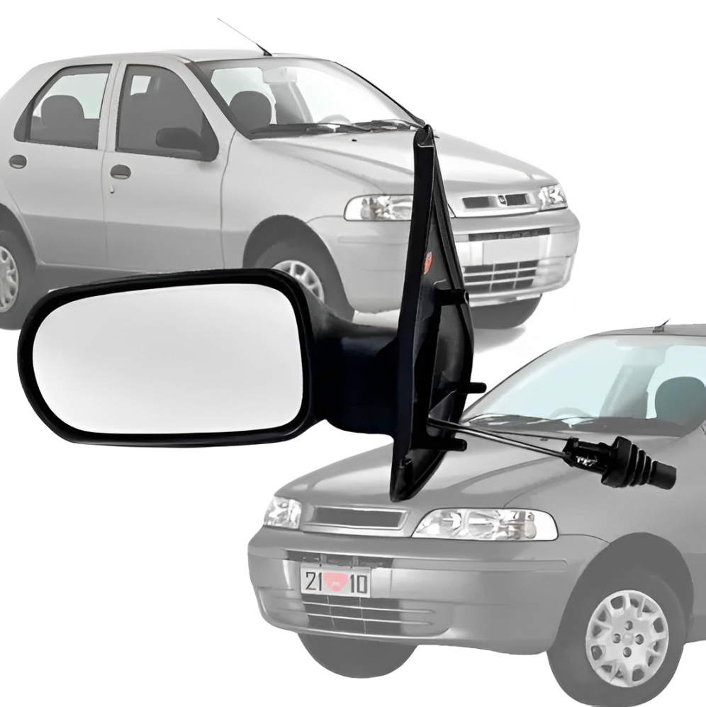 RETROVISOR PALIO FIRE 4 PORTAS 2001/2003 C/CONTROLE ESQUERDO