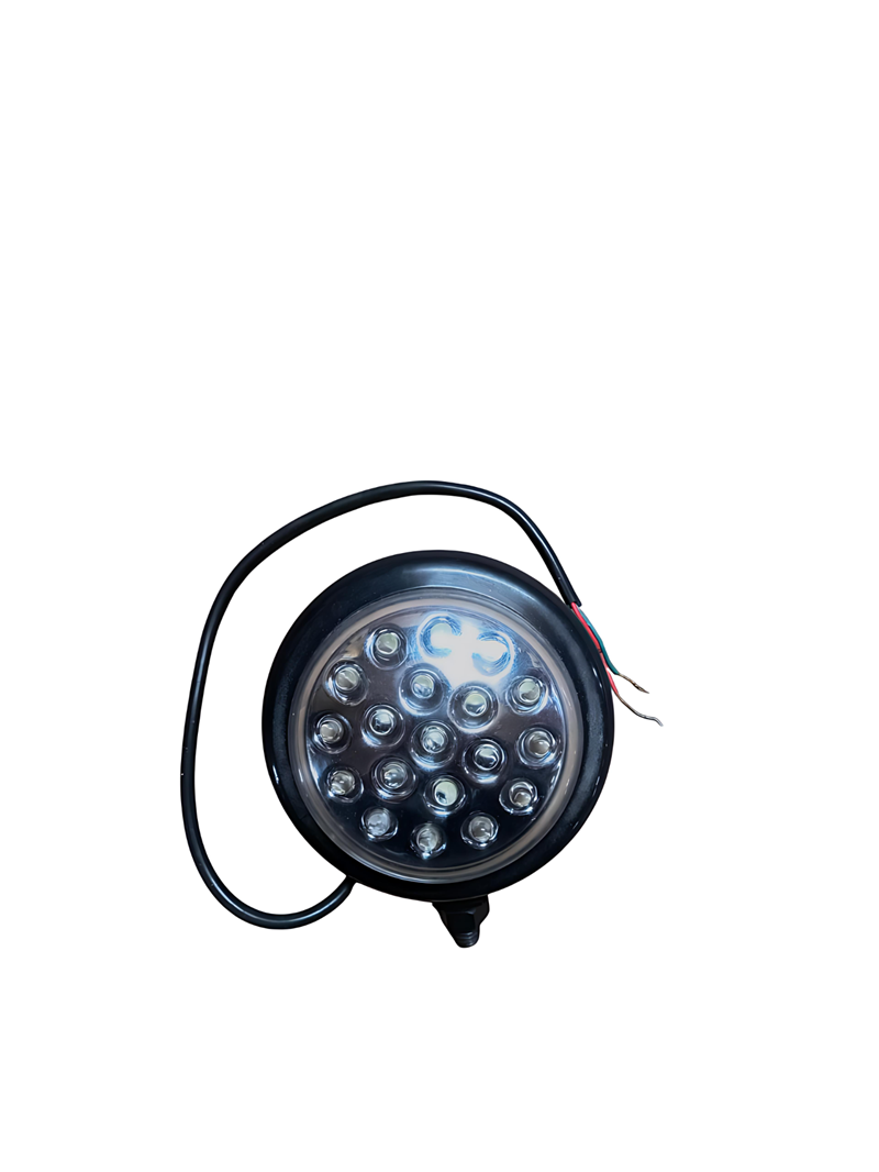 FAROL AUXILIAR COM 19 LEDS REDONDO SUPER BRANCO 24V
