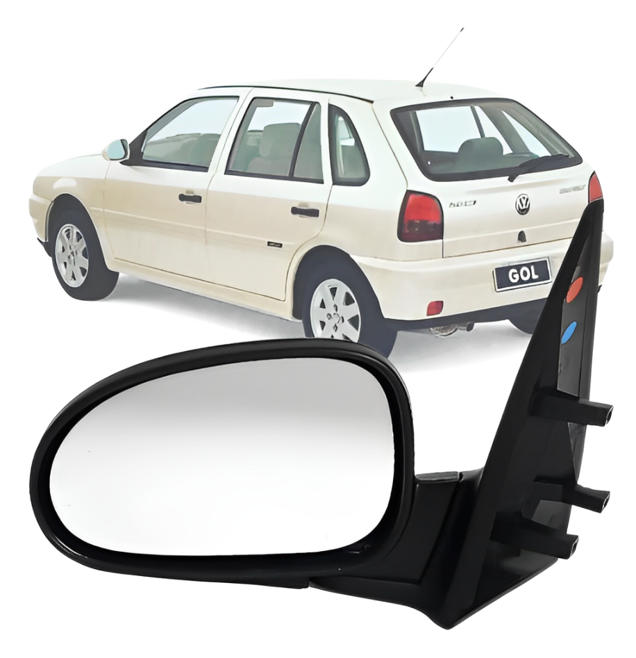 RETROVISOR GOL BOLA 4 PORTAS 1995/999 SE CONTROLE ESQUERDO 