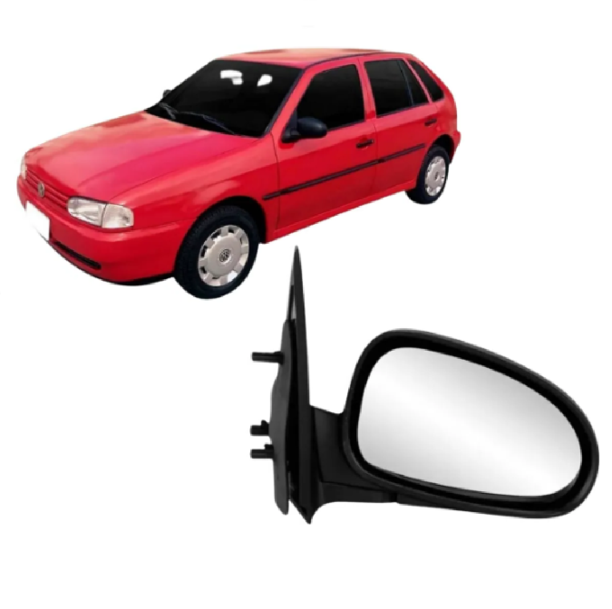 RETROVISOR GOL BOLA 4 PORTAS 1995/999 SE CONTROLE DIREITO