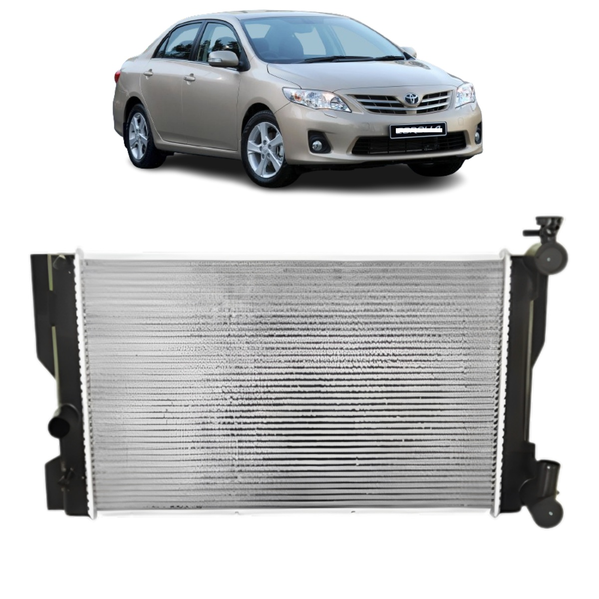 RADIADOR COROLLA 1.6 2009 A 2013 C/S AR (VISCONDE)