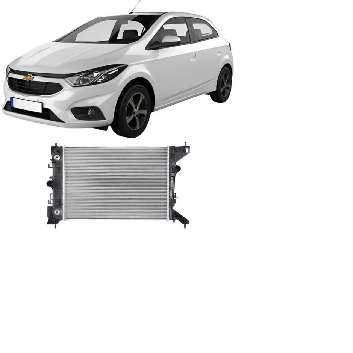 RADIADOR ONIX/PRISMA 2017 A 2021 C/AR TRANS.AUTOMATICA 