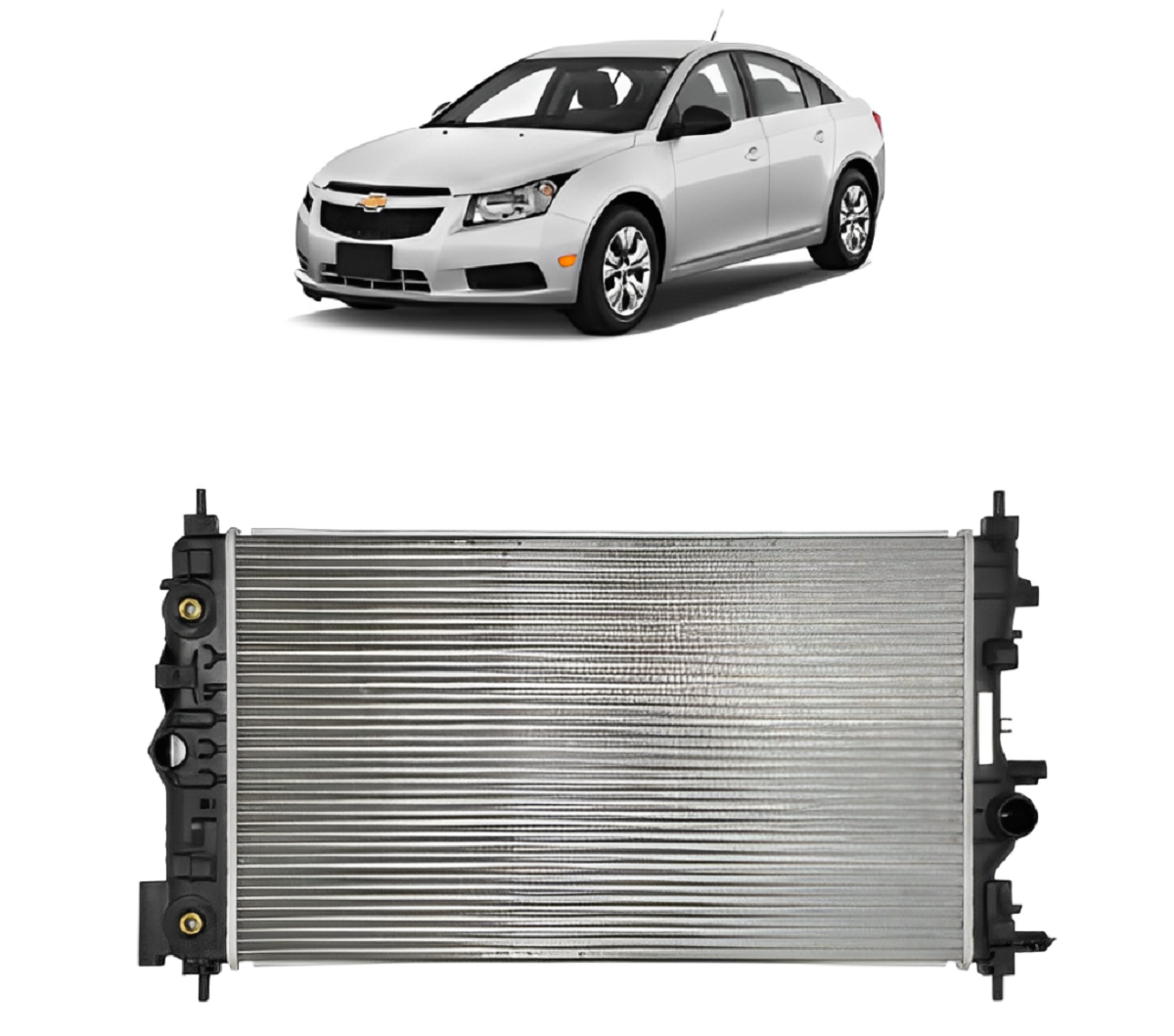 RADIADOR CRUZE 1.8 2011 A 2016 C/AR MECANICA