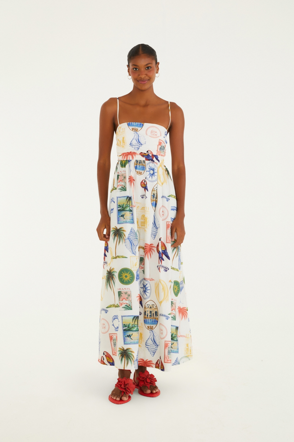 VESTIDO CROPPED TROPICAL VINTAGE