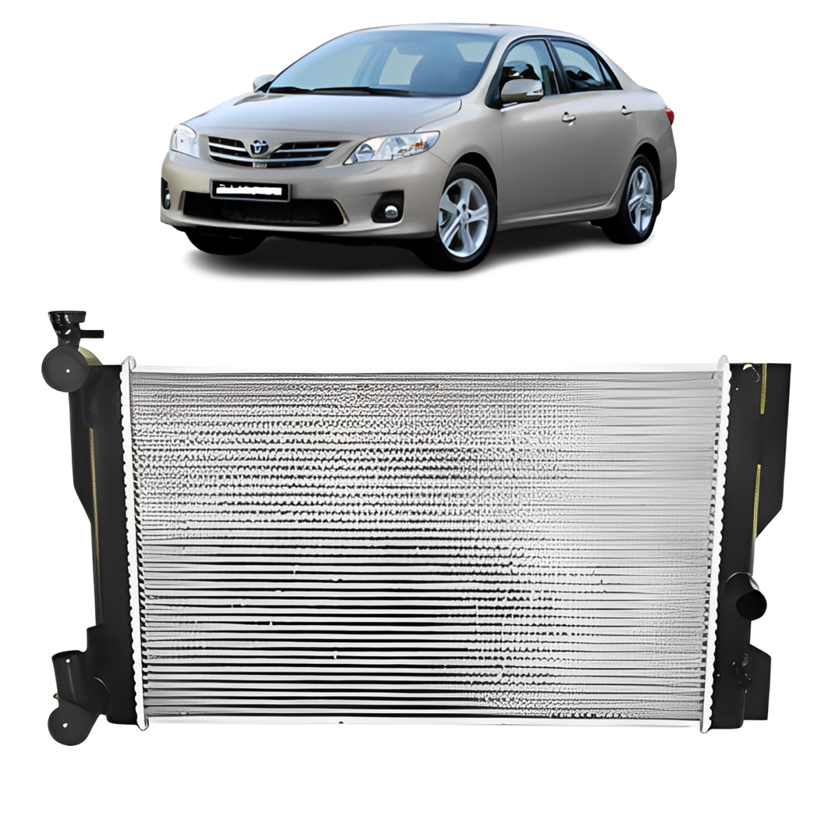 RADIADOR COROLLA 1.6 2009 A 2013 C/S AR (VISCONDE)