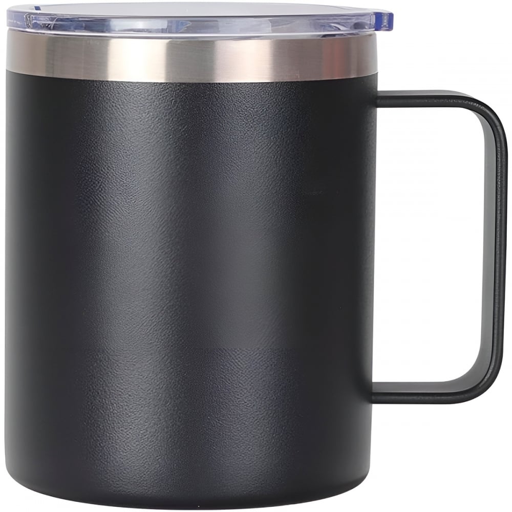 CanecaTérmica Aço Inox 360ml | Copo Térmico Preto P/ Cerveja e Café