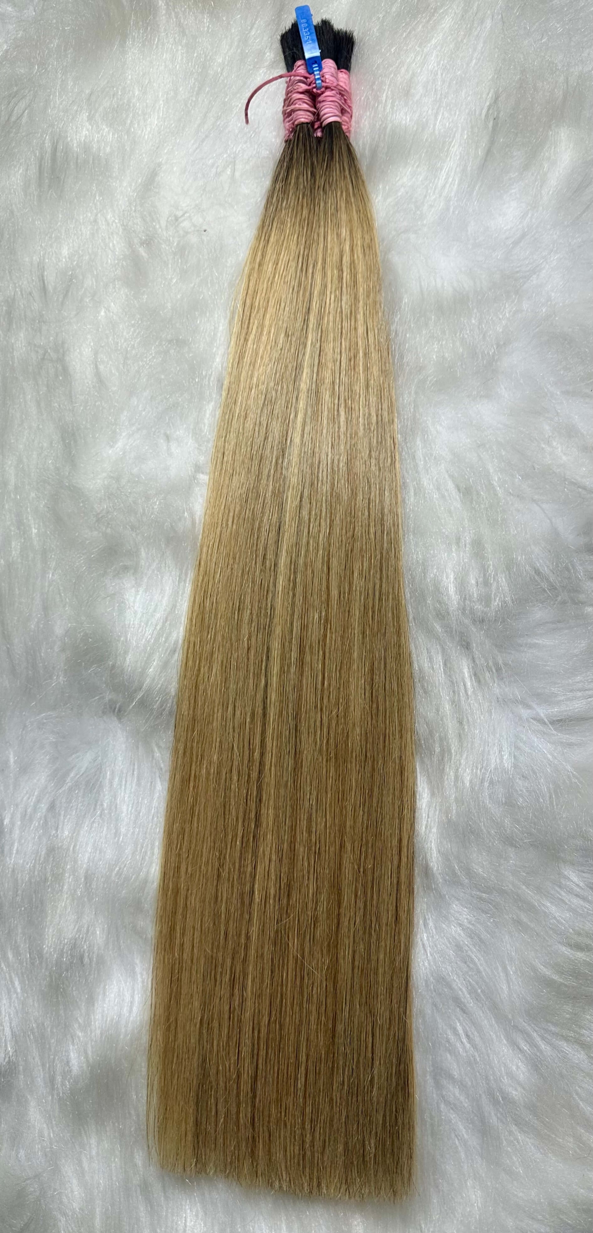 Cabelo Brasileiro Loiro Mesclado Mel 60 CM 180 Gramas