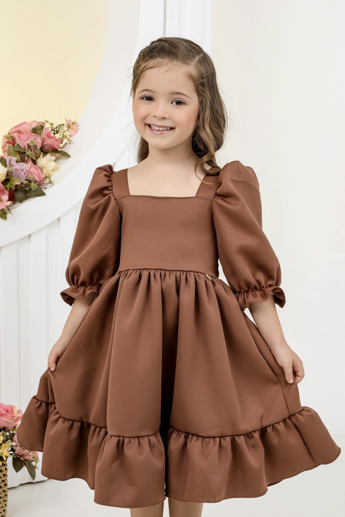 Vestido Yasmin Chocolate (Premium)