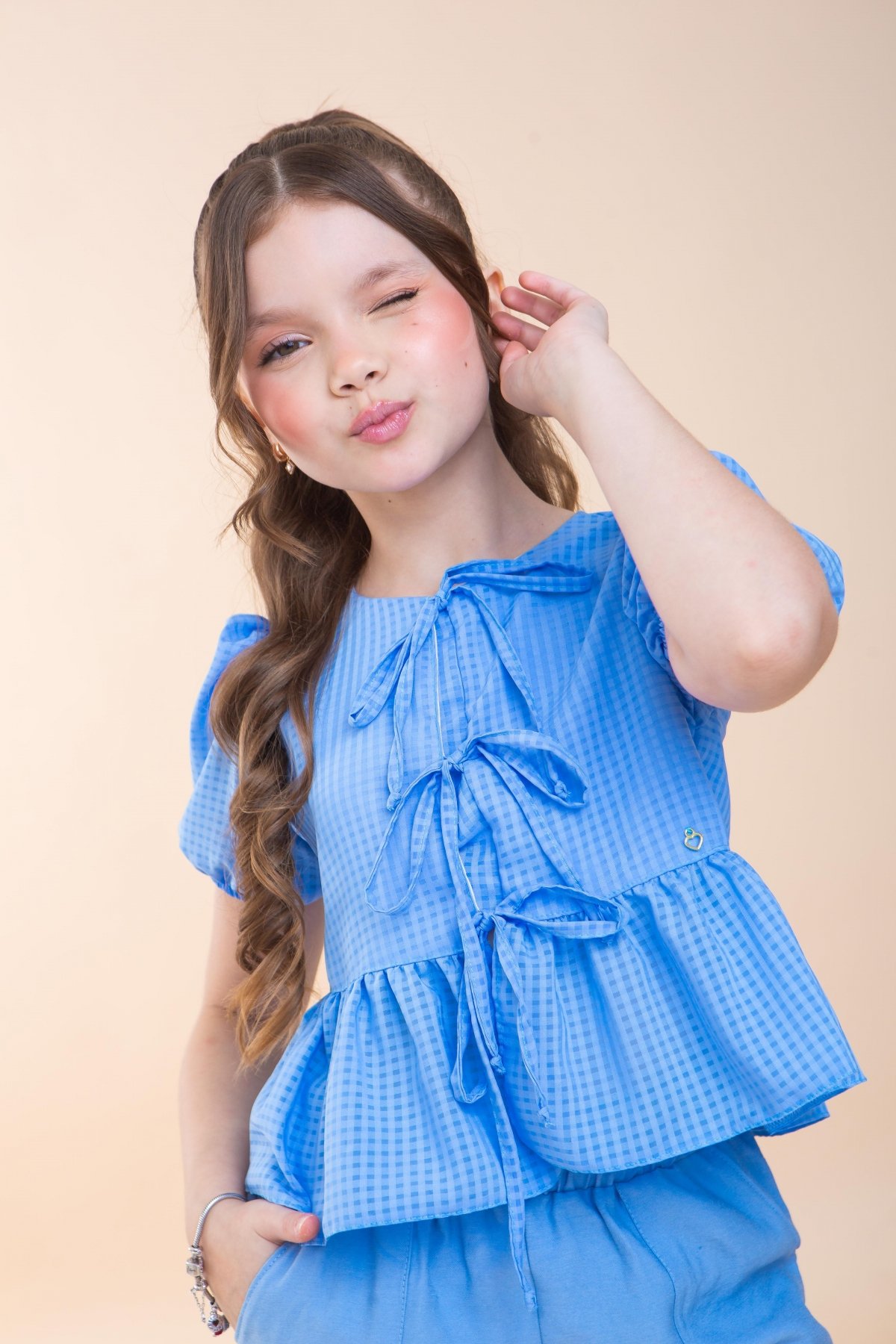 Conjunto Luxo Batinha Azul 