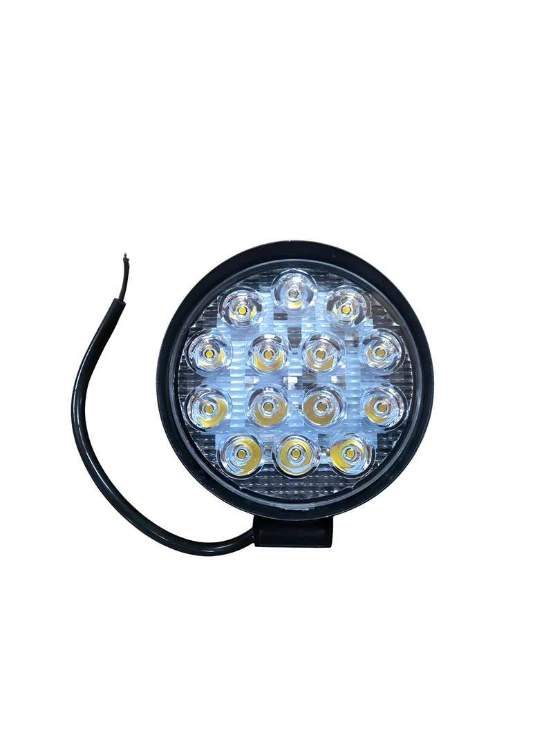 FAROL AUXILIAR REDONDO UNIVERSAL 42W 14 LEDS GROSSO