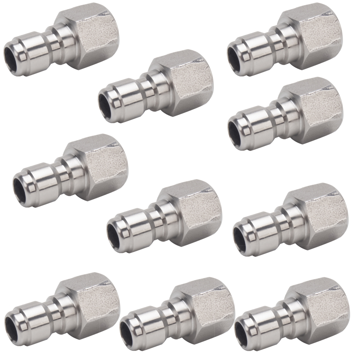 Kit 10 unidades Pino de Engate G-2PF 1/4 pol. x rosca 1/4 - FÊMEA