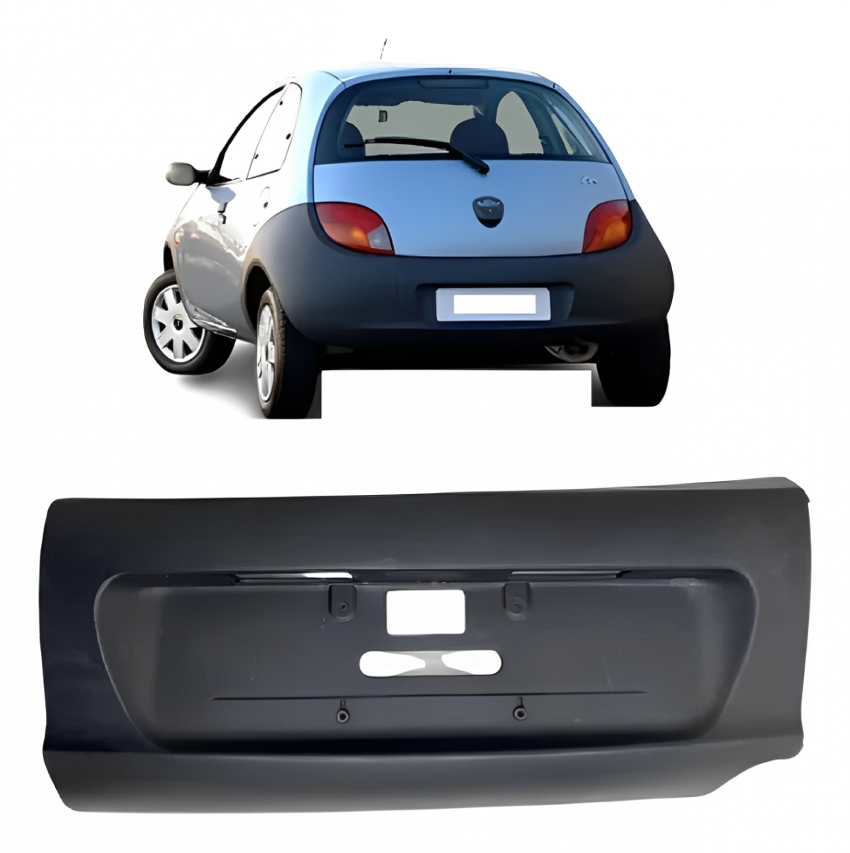 PARACHOQUE TRASEIRO FORD KA 1997 ATE 2002 CENTRAL PRETO 