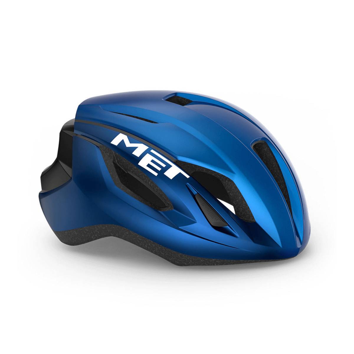 Capacete MET Road Strale- Azul Metálico