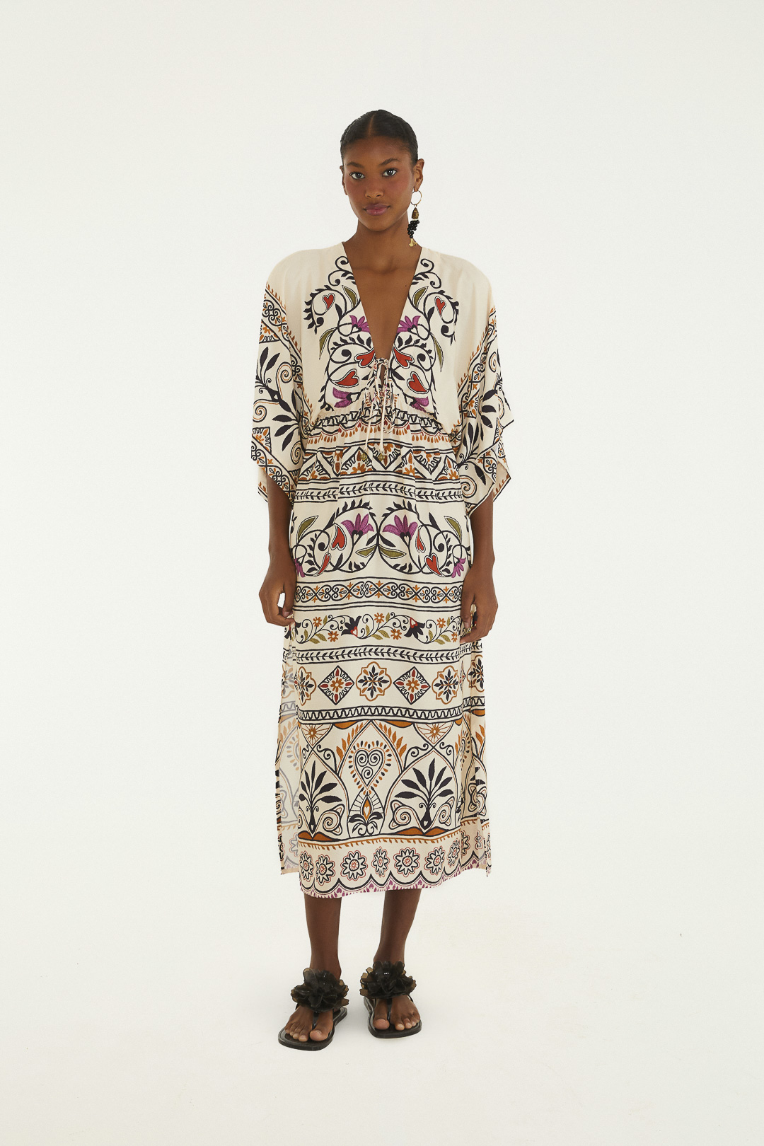 VESTIDO LONGO MANGA ADRIELE 
