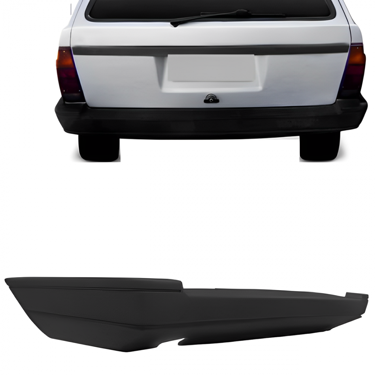 PARACHOQUE TRASEIRO VW PARATI 1987 A 1994 PRETO TEXTURIZADO