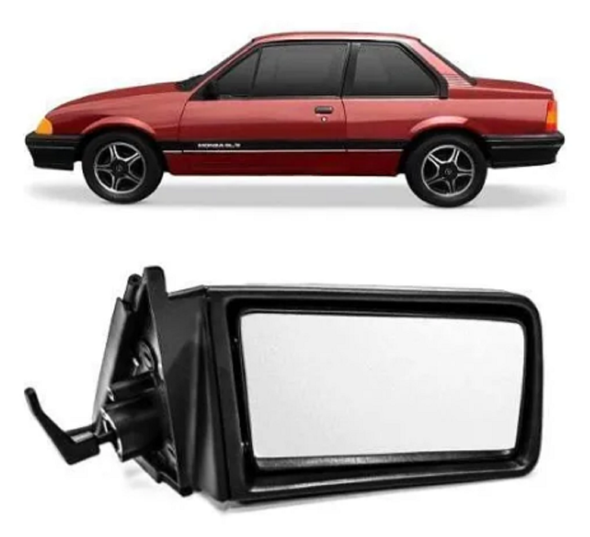 Retrovisor Monza 2 e 4 Portas 1991/1993 Com Controle Direito