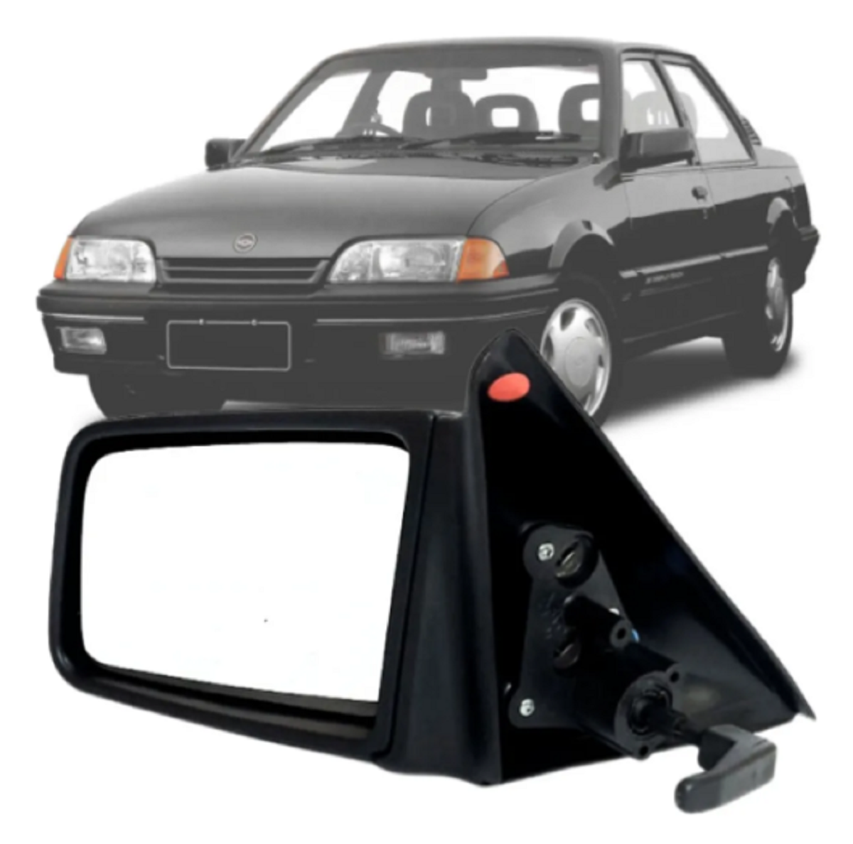 Retrovisor Monza 2 e 4 Portas 1991/1993 Com Controle Esquerdo