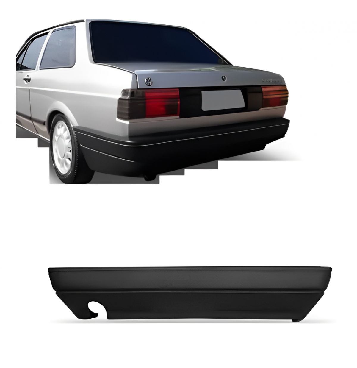 PARACHOQUE TRASEIRO VW VOYAGE 1987 A 1994 PRETO TEXTURIZADO