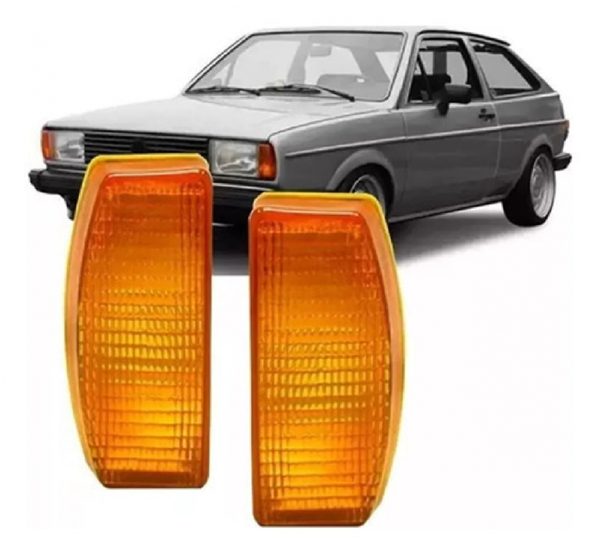 PAR LANTERNA PISCA AMBAR DIANT GOL/VOY/SAV 82/86 - PLASTICO