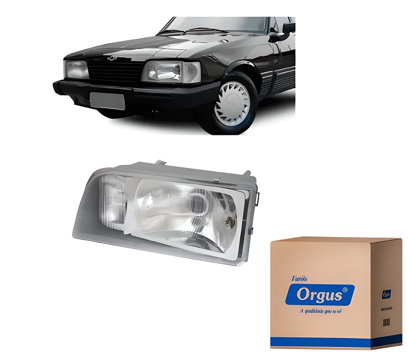 FAROL OPALA CARAVAN COM AUXILIAR LADO ESQUERDO 1988 ATE 1992