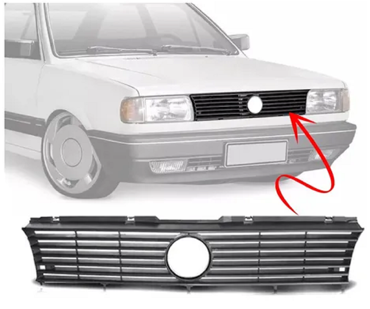 Grade Dianteira Radiador Gol/Voyage/Parati 1991/1995 Preta 