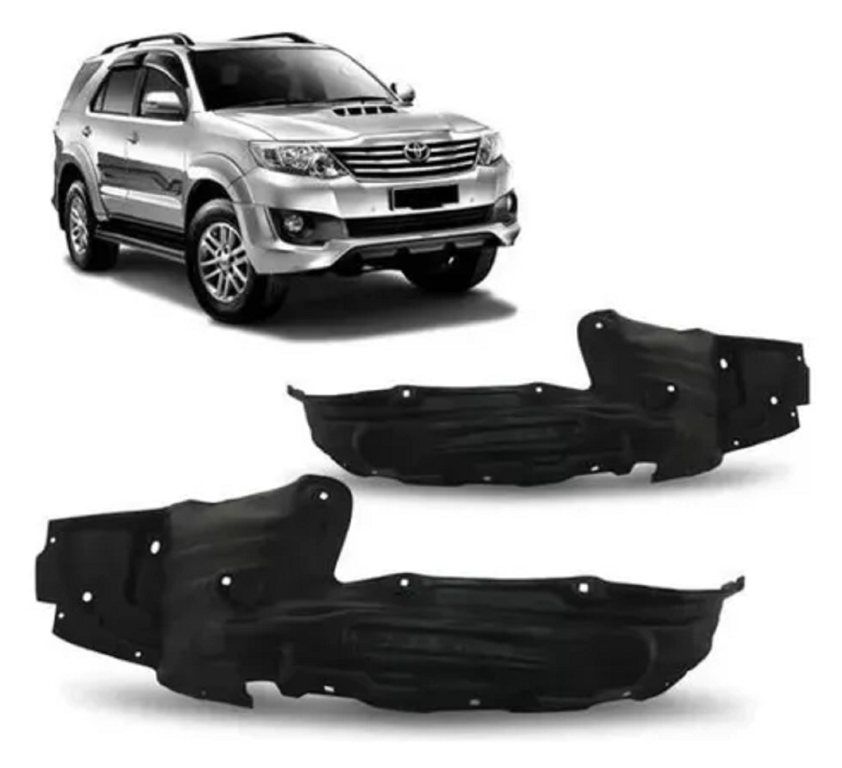 PROTETOR PARA-BARRO DIANTEIRO HILUX/SW4 2011 a 2015
