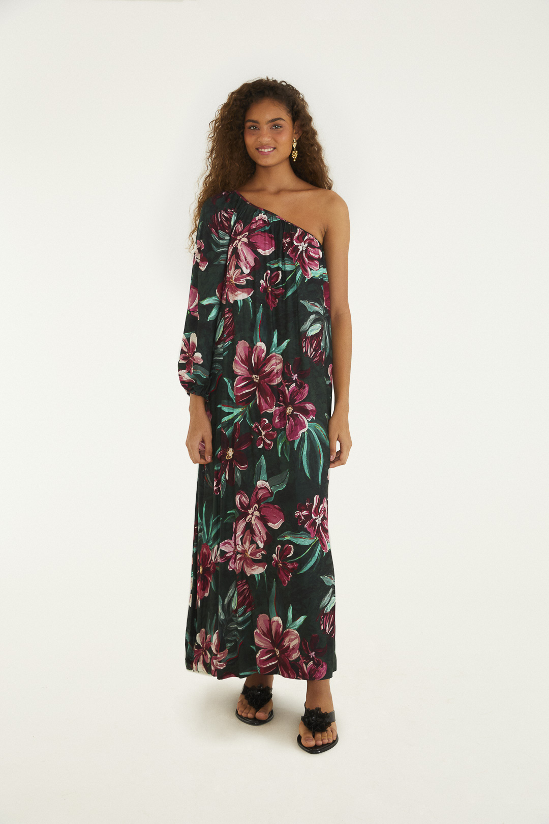 VESTIDO LONGO OMBRO SO LINEIA