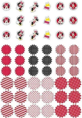 Apliques Decorativos Red Minnie Mouse 54un