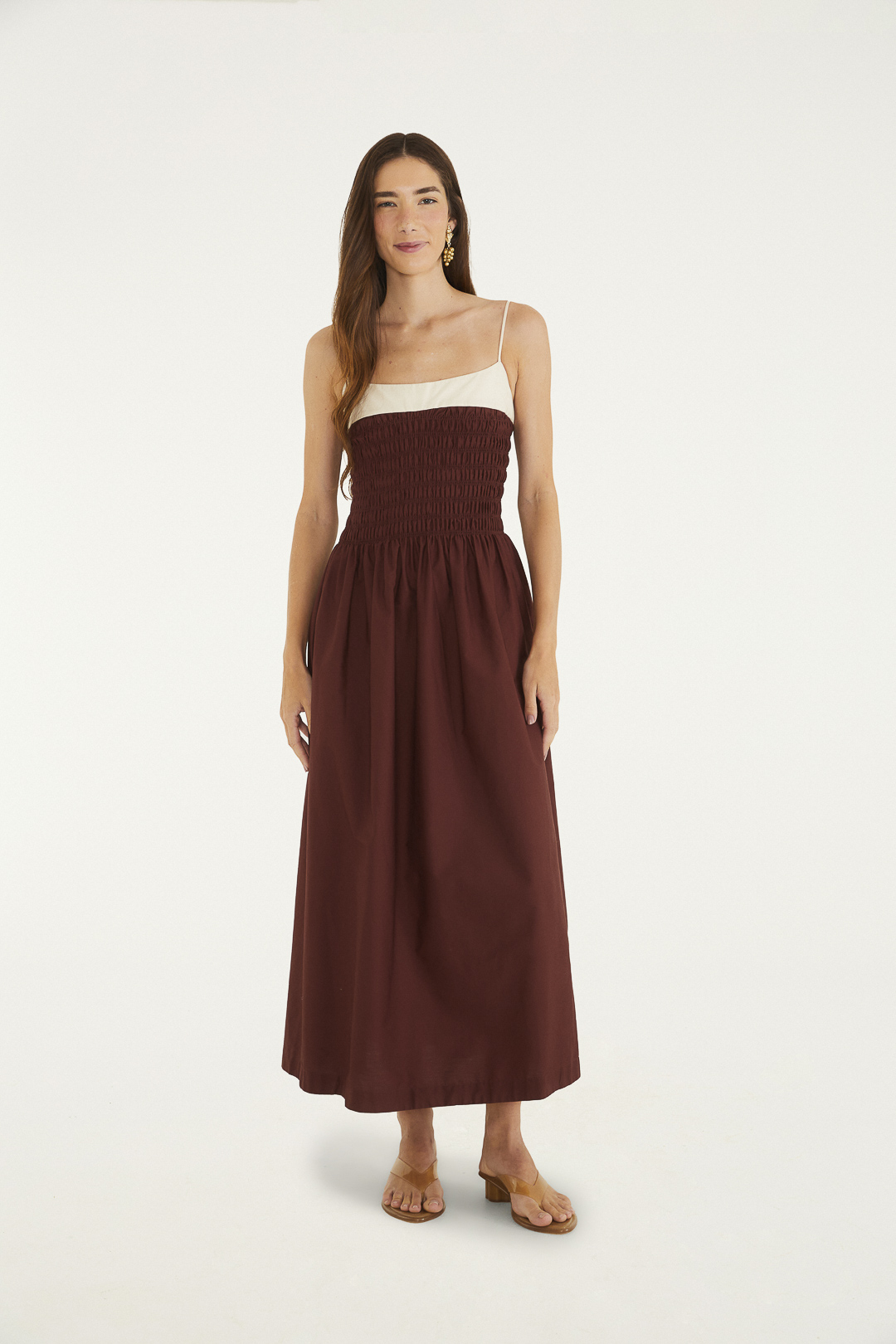 VESTIDO BICOLOR LASTEX