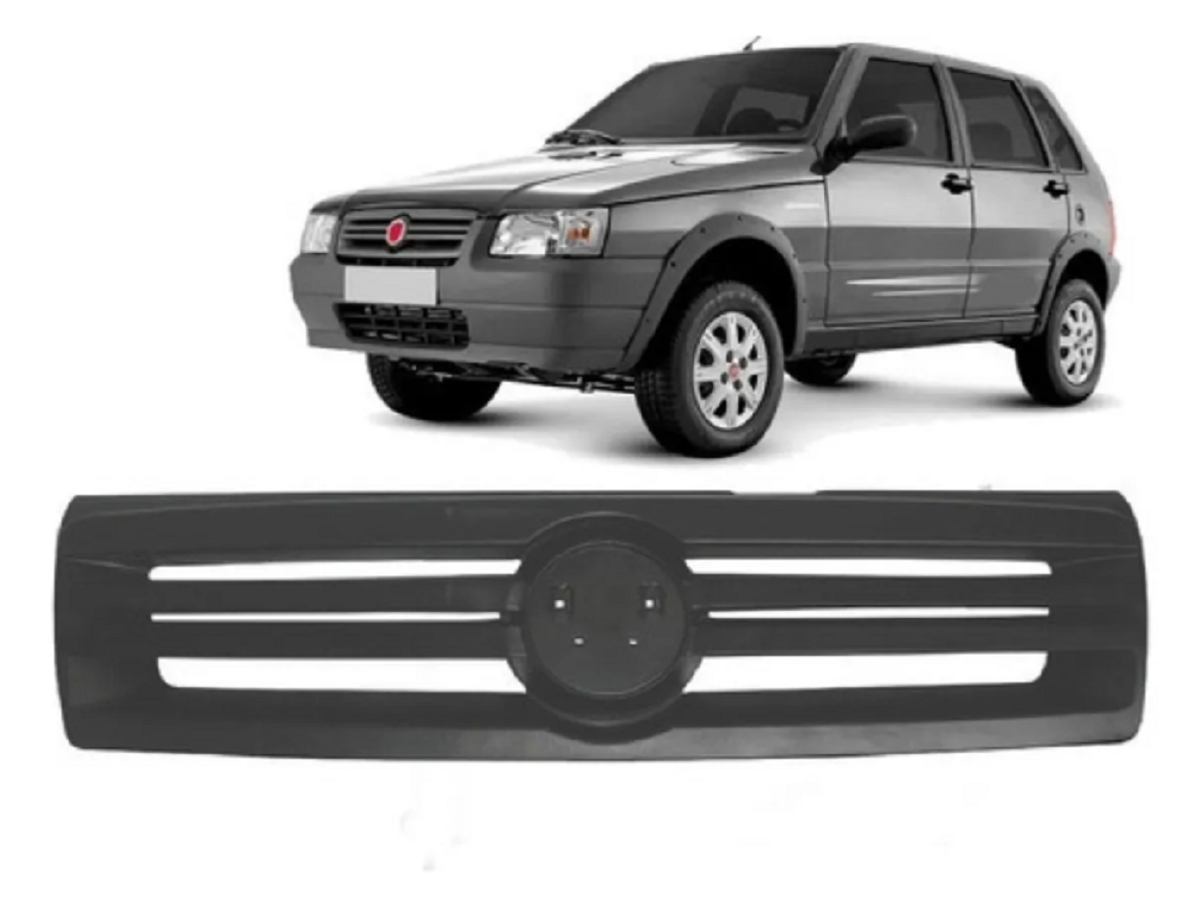 GRADE FRONTAL UNO FIRE FIORINO 2009 A 2013 CINZA 