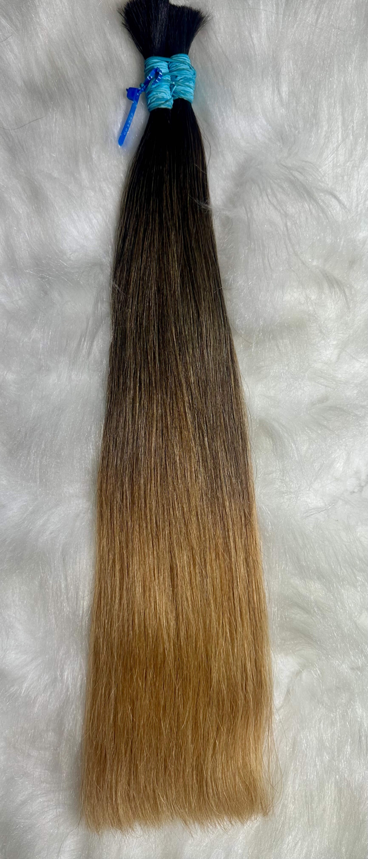 Cabelo Brasileiro Loiro Morena Iluminado Ombre Hair 55 CM 134 Gramas