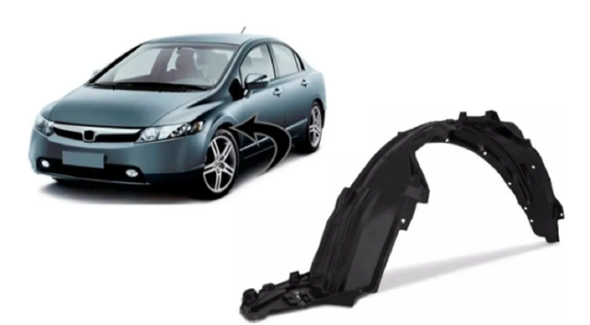 PROTETOR PARA-BARRO DIANTEIRO NEW CIVIC 2007 A 2010 ESQUERDO