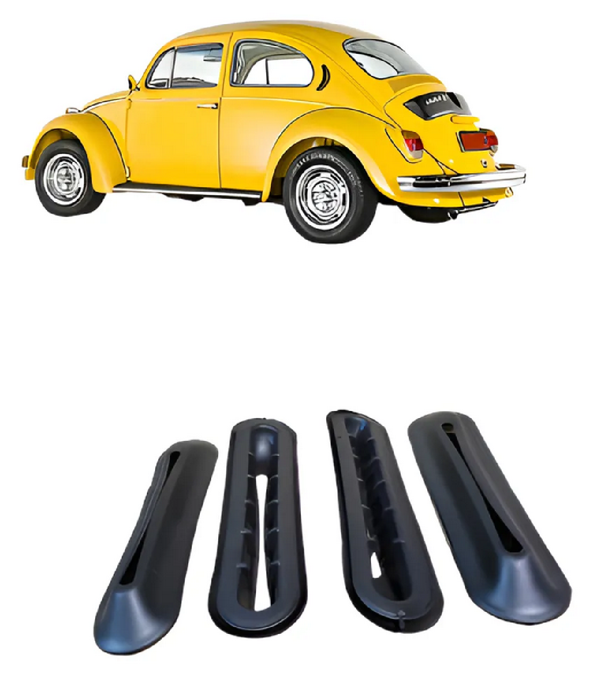 Vedacao Para Choque Fusca 70 79 Kit 4 Pecas