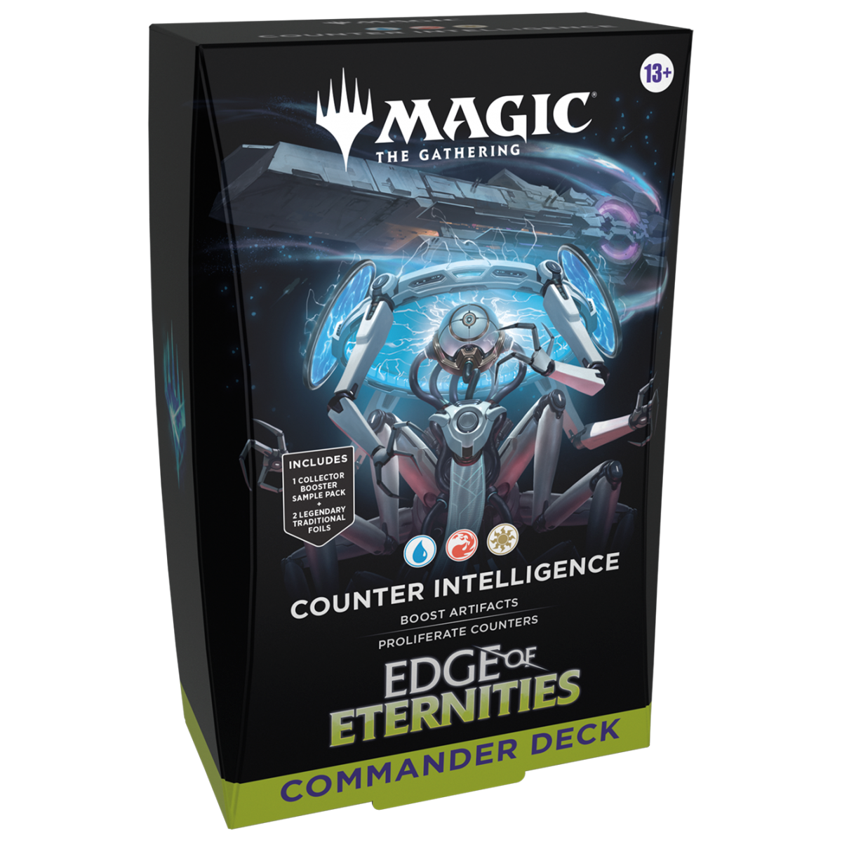 MTG EDGE OF ETERNITIES COMMANDER DECK COUNTER INTELLIGENCE - (URW) - INGLES