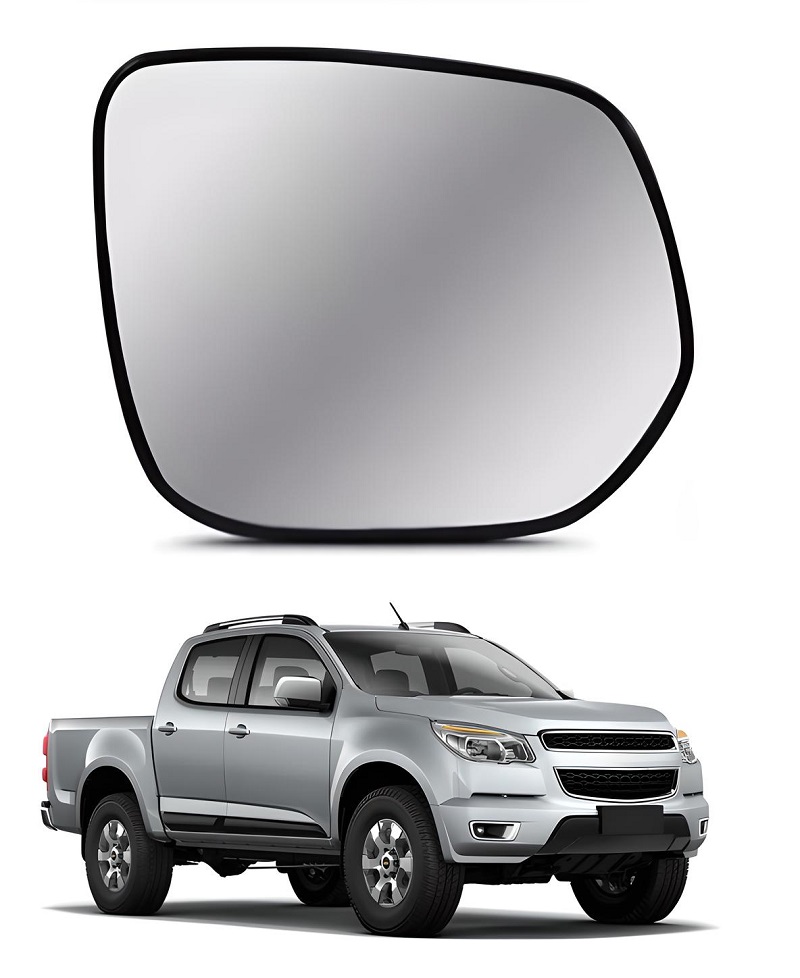 REFIL RETROVISOR C/BASE S10 DIREITO METALIZADO 2012 ATE 2018