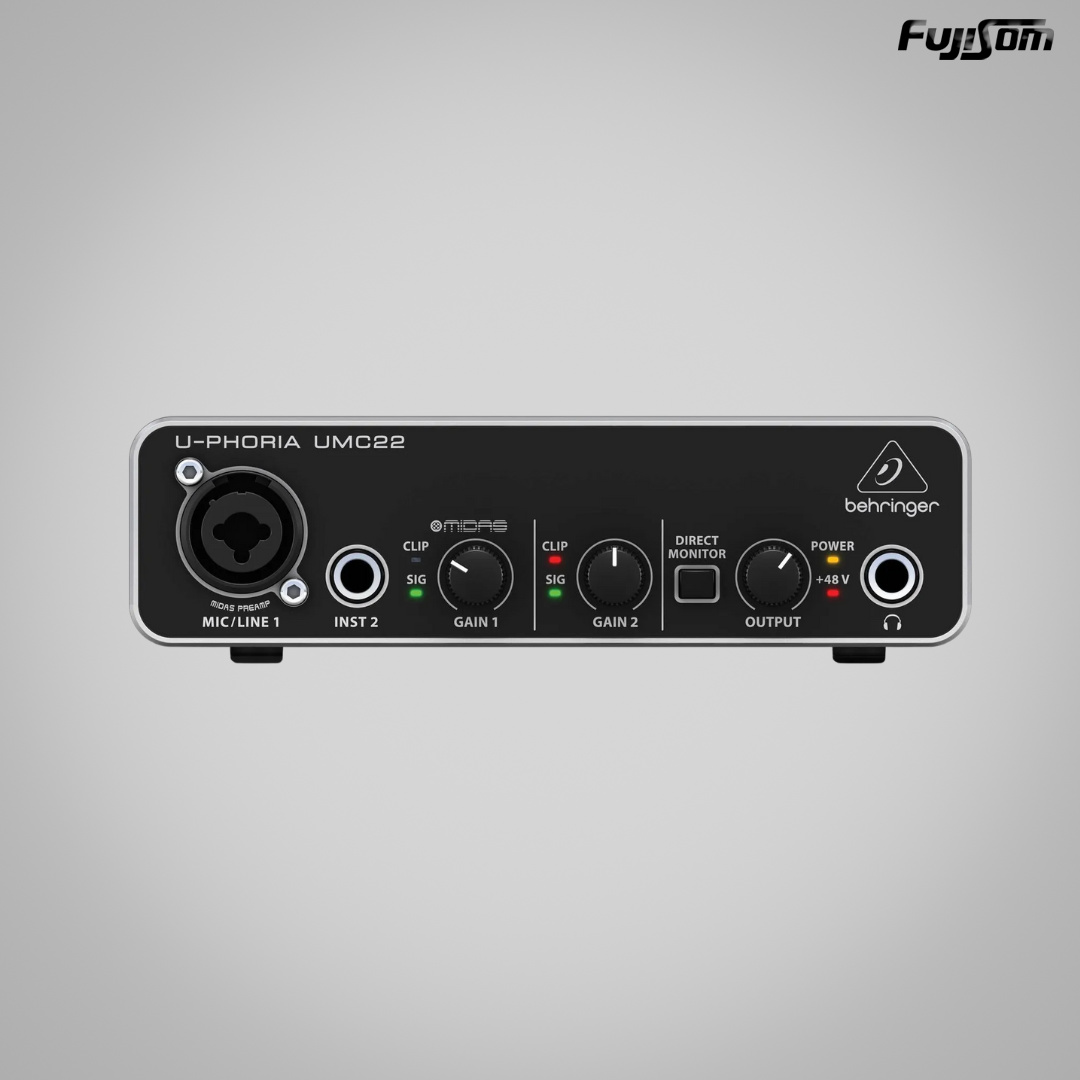 INTERFACE USB BEHRINGER UMC-22 2IN/2OUT PRE-MIDAS