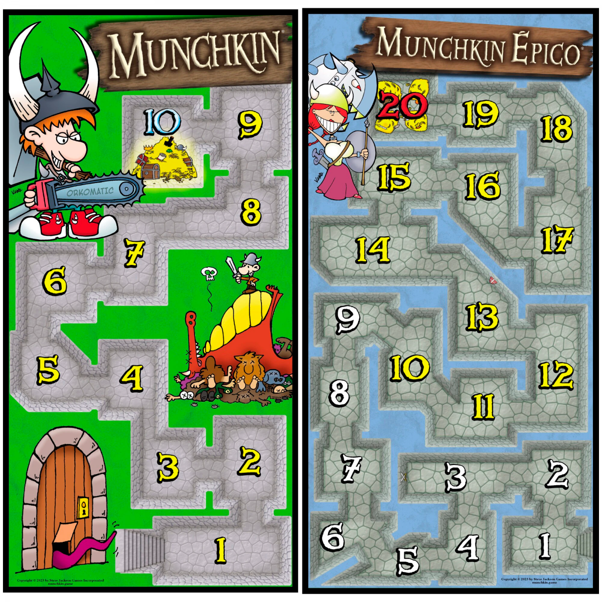MUNCHKIN TABULEIRO DE NIVEIS