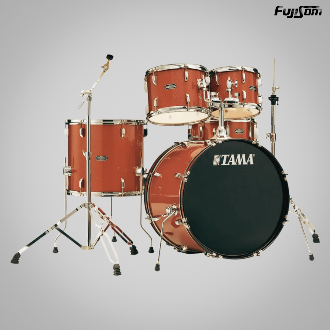 BATERIA TAMA ST-52H5 SCP COM FERRAGEM BANCO CEREJA 22"