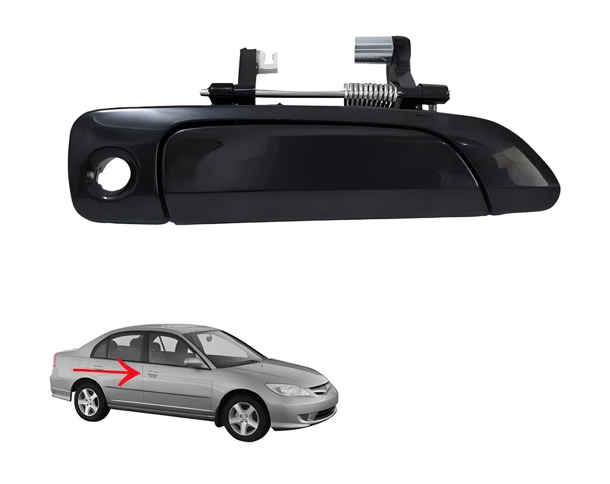 MACANETA EXTERNA HONDA CIVIC 01/06 C/FURO S/CHAVE DIANT.LD