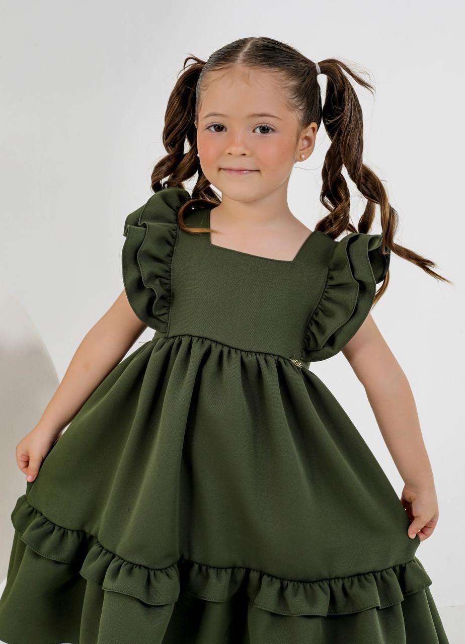 Vestido Luxo Verde Escuro (Premium)