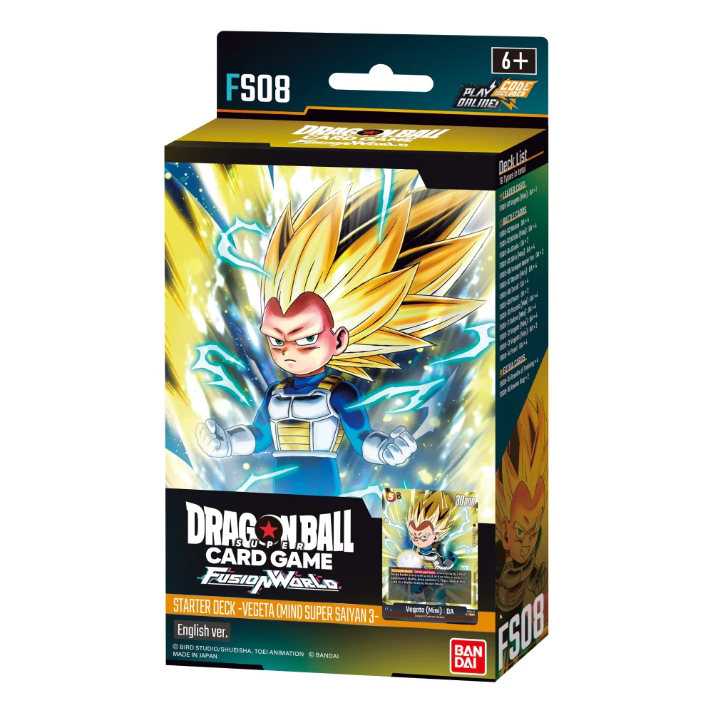 DRAGON BALL SUPER: FUSION WORLD STARTER DECK - VEGETA(MINI) SUPER SAIYAN 3 - FS08