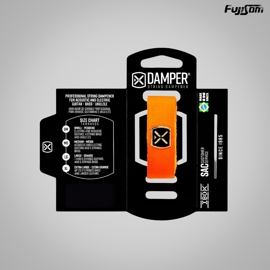 ABAFADOR DE CORDAS IBOX DMMD-03 SUPREME MÉDIO LARANJA