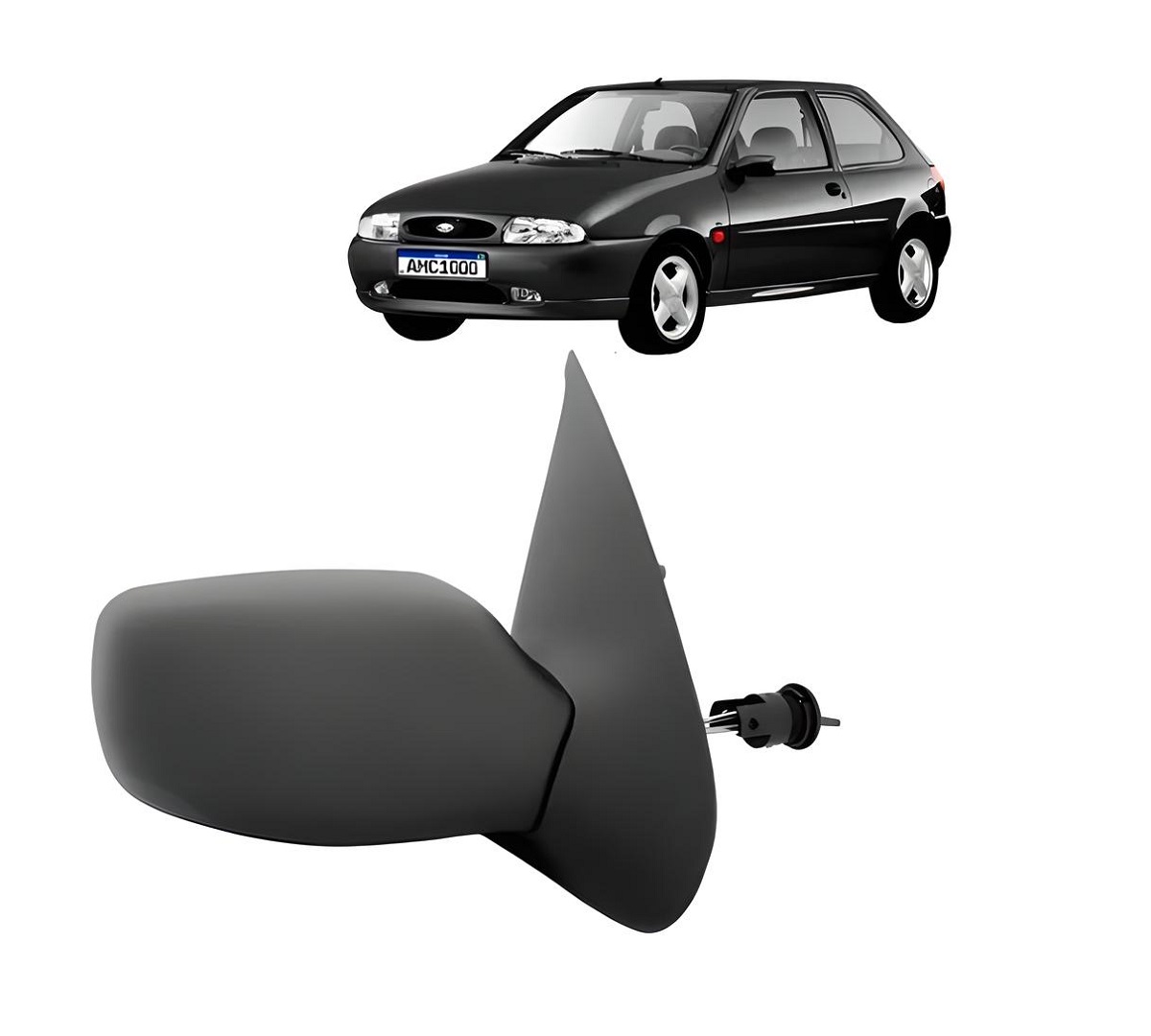 RETROVISOR FIESTA 96 A 05 2/4 PTS COM CONTROLE LADO DIREITO