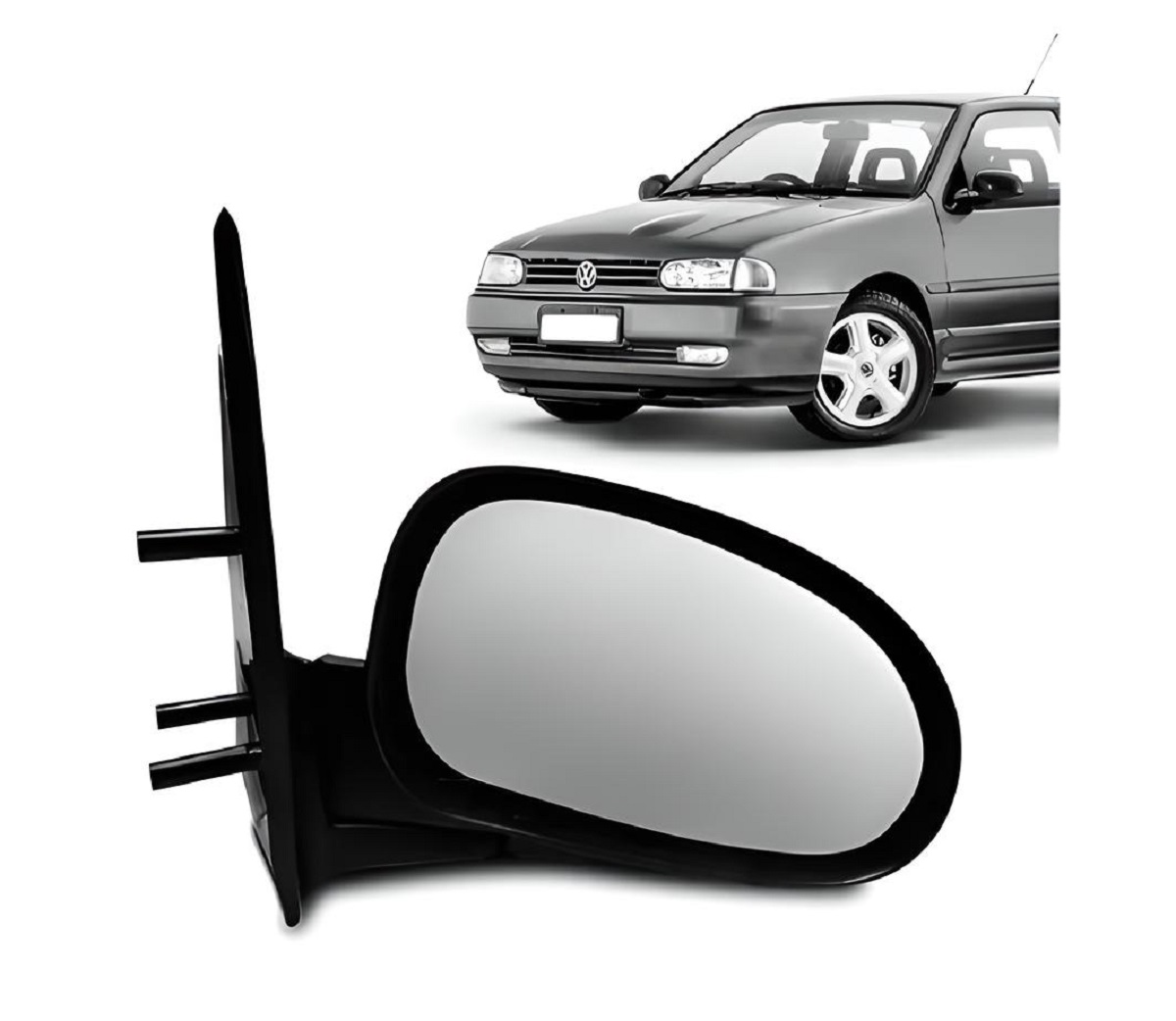 RETROVISOR GOL 95 A 99 4PTS SEM CONTROLE LD CONVEXO