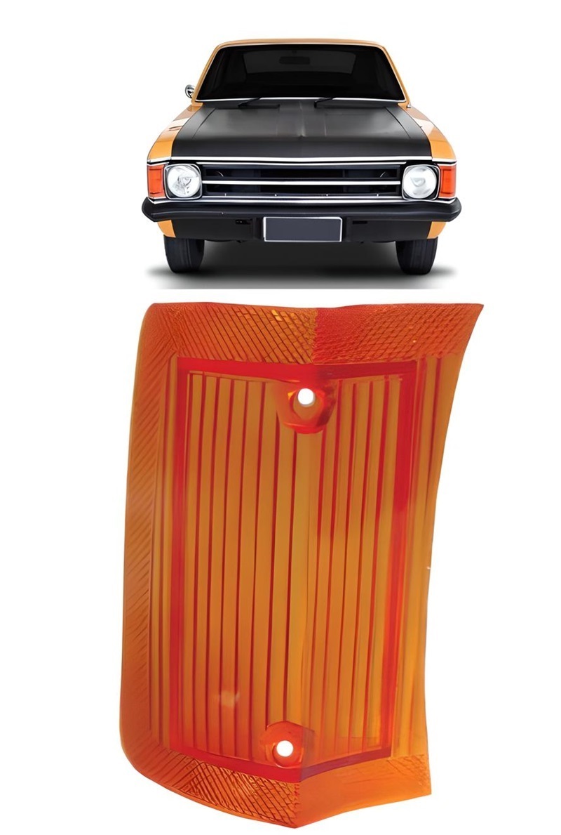 LENTE LANTERNA DIANT. OPALA LADO DIREITO AMBAR 1973 ATE 1974
