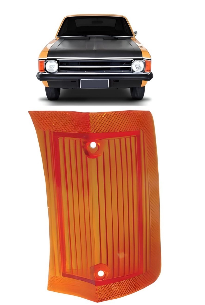 LENTE LANTERNA DIANT OPALA LADO ESQUERDO AMBAR 1973 ATE 1974