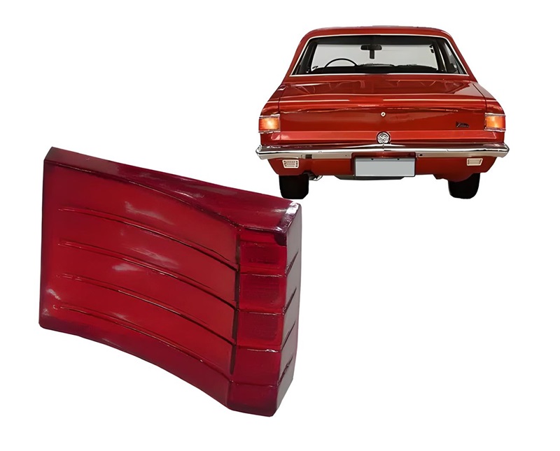 LENTE LANTERNA TRASEIRA OPALA LADO DIREITO 1969 ATE 1974