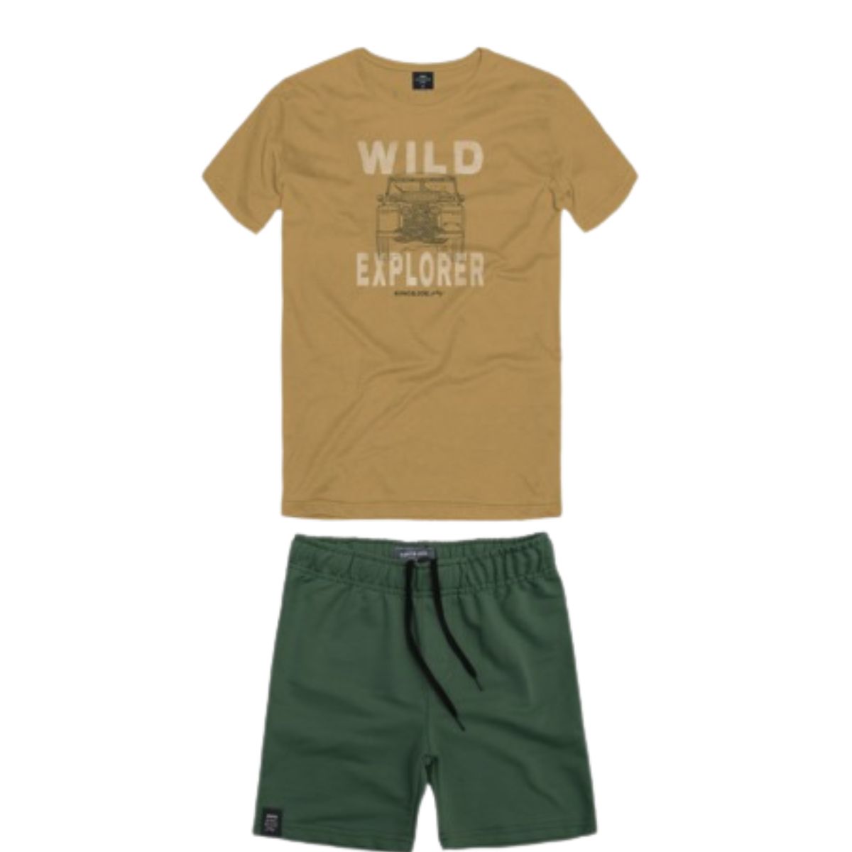 Conjunto KIng&Joe Bermuda Moletom e Camiseta CJ11019